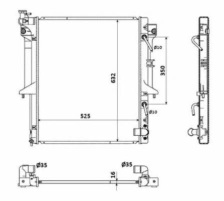 NRF 53909 Radiator, engine cooling 53909: Buy near me at 2407.PL in Poland at an Affordable price!