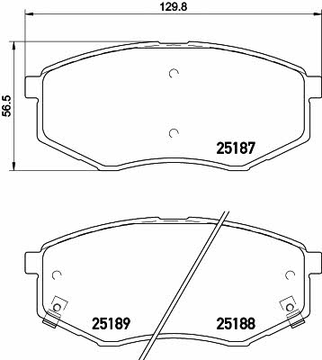 Textar 2518701 Brake Pad Set, disc brake 2518701: Buy near me in Poland at 2407.PL - Good price!