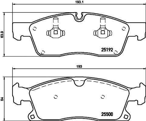 Textar 2519201 Brake Pad Set, disc brake 2519201: Buy near me in Poland at 2407.PL - Good price!