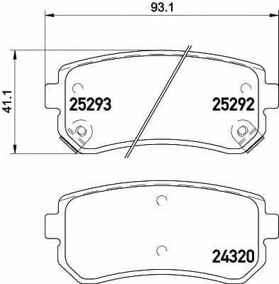 Textar 2529201 Brake Pad Set, disc brake 2529201: Buy near me in Poland at 2407.PL - Good price!