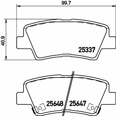 Textar 2564701 Brake Pad Set, disc brake 2564701: Buy near me in Poland at 2407.PL - Good price!