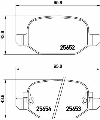 Textar 2565201 Brake Pad Set, disc brake 2565201: Buy near me at 2407.PL in Poland at an Affordable price!