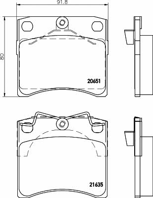 Textar 2163501 Brake Pad Set, disc brake 2163501: Buy near me in Poland at 2407.PL - Good price!