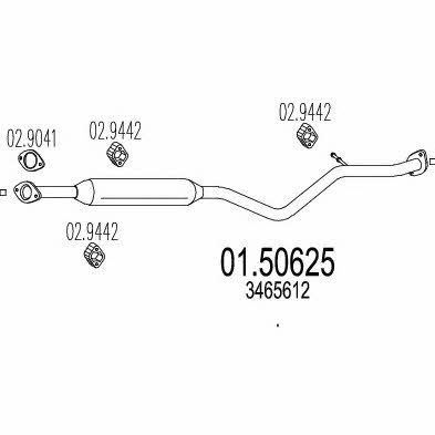 MTS 01.50625 Zwischenschalldampfer 0150625: Bestellen Sie in Polen zu einem guten Preis bei 2407.PL!