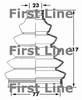 First line FCB6068 Bellow, driveshaft FCB6068: Buy near me at 2407.PL in Poland at an Affordable price!