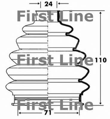 First line FCB6078 Osłona przeciwpyłowa wału napędowego FCB6078: Dobra cena w Polsce na 2407.PL - Kup Teraz!