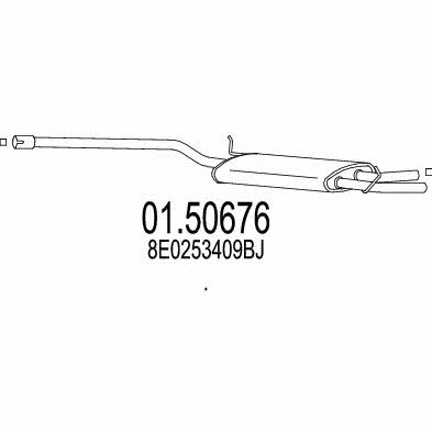 Mts 01.50676 Central silencer 0150676: Buy near me in Poland at 2407.PL - Good price!