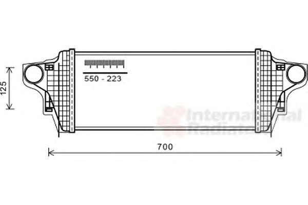 Turbocharger intercooler Mercedes M-Class: 30004551 Van Wezel Intercooler, charger