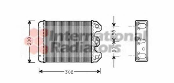 30006102 Van Wezel Wärmetauscher, innenraumheizung