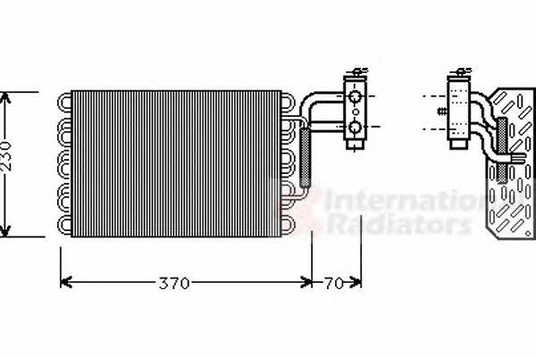Van Wezel 3000V002 Air conditioner evaporator 3000V002: Buy near me in Poland at 2407.PL - Good price!