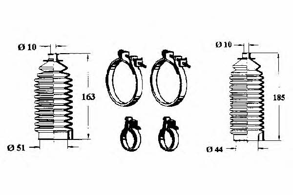 Ocap 0902872 Bellow kit, steering 0902872: Buy near me in Poland at 2407.PL - Good price!