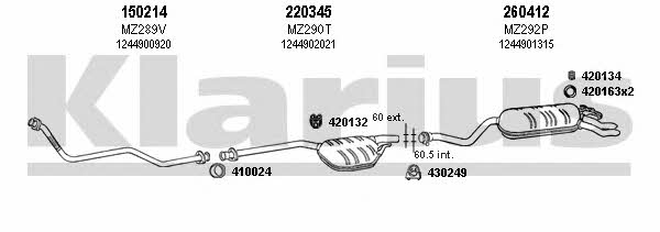  600318E Exhaust system 600318E: Buy near me in Poland at 2407.PL - Good price!