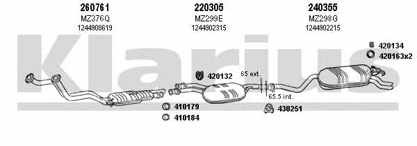 Klarius 600322E Exhaust system 600322E: Buy near me at 2407.PL in Poland at an Affordable price!
