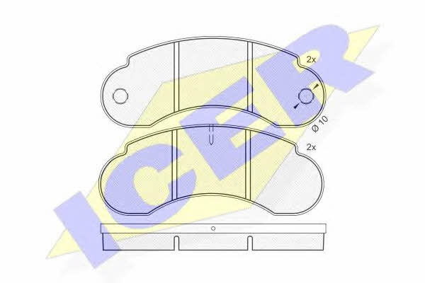 Icer 140559 Тормозные колодки дисковые, комплект 140559: Отличная цена - Купить в Польше на 2407.PL!