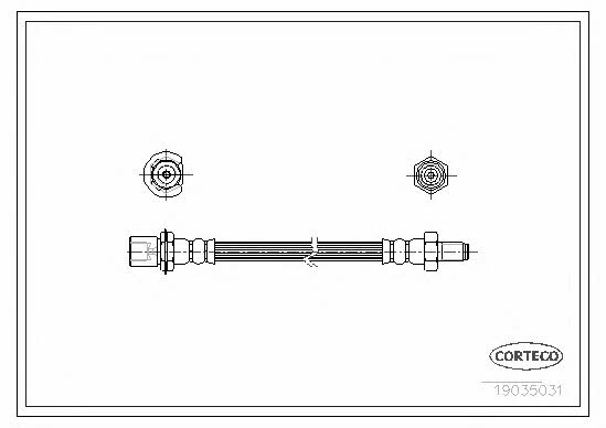 Corteco 19035031 Bremsschlauch 19035031: Kaufen Sie zu einem guten Preis in Polen bei 2407.PL!