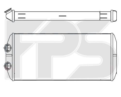 FPS FP 20 N163-Q Heat exchanger, interior heating FP20N163Q: Buy near me in Poland at 2407.PL - Good price!