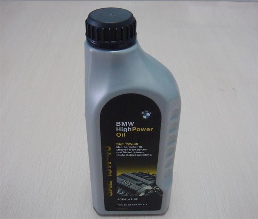 BMW 81 22 9 407 414 Engine oil BMW High Power Oil 15W-40, 1L 81229407414: Buy near me at 2407.PL in Poland at an Affordable price!
