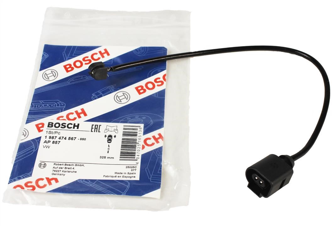 Датчик износа тормозных колодок Bosch 1 987 474 567