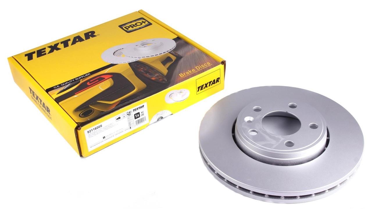 Textar 92116005 Front brake disc ventilated 92116005: Buy near me in Poland at 2407.PL - Good price!