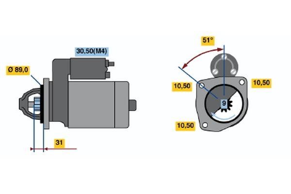 Starter Bosch 0 001 231 005