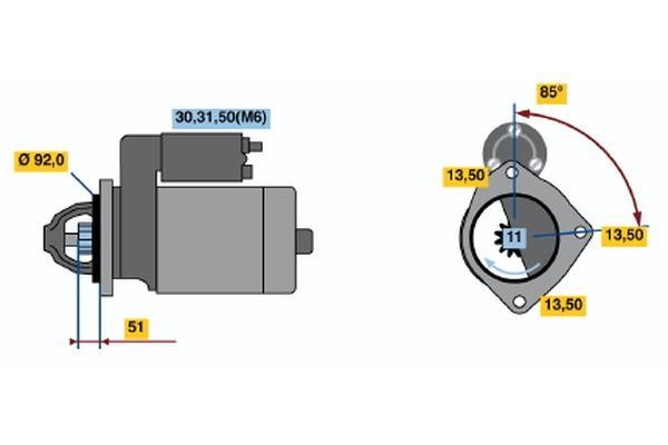 Starter Bosch 0 001 372 001