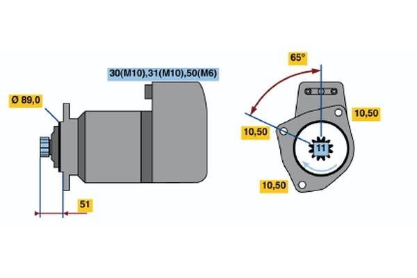 Bosch 0 001 417 080 Стартер 0001417080: Отличная цена - Купить в Польше на 2407.PL!