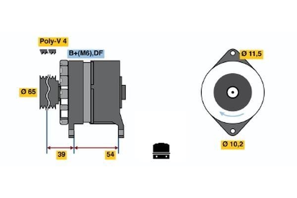 Bosch 0 120 450 024 Generator 0120450024: Kaufen Sie zu einem guten Preis in Polen bei 2407.PL!