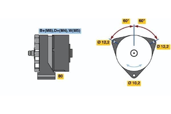  0 120 468 053 Alternator 0120468053: Buy near me in Poland at 2407.PL - Good price!