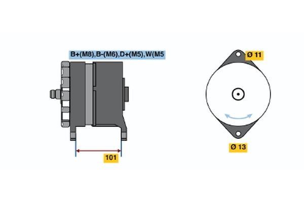 0120469033 Bosch Generator