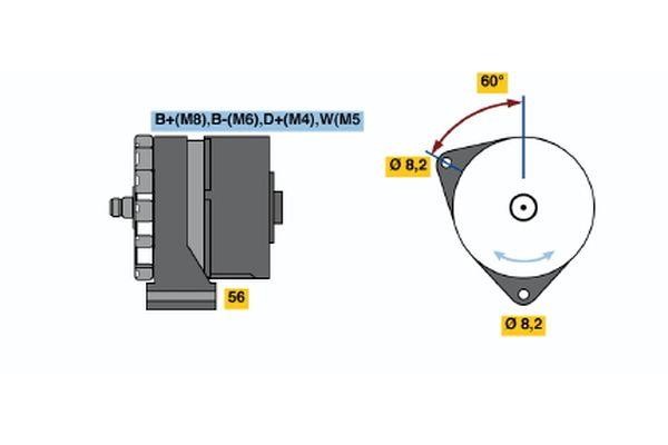 0120469043 Bosch Generator