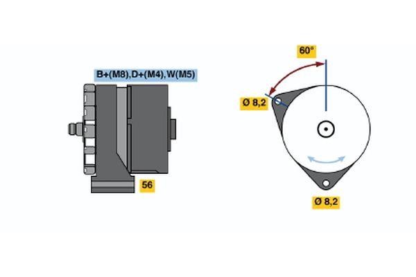 0120469521 Bosch Generator