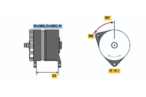 Bosch 0 120 469 908 Генератор 0120469908: Купить в Польше - Отличная цена на 2407.PL!