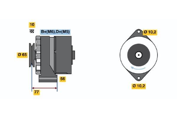 Bosch 0 120 469 924 Alternator 0120469924: Buy near me in Poland at 2407.PL - Good price!