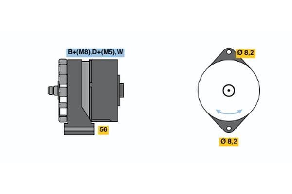 0120488267 Bosch Generator