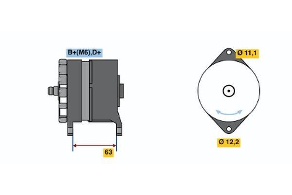 Bosch 0 120 489 219 Генератор 0120489219: Приваблива ціна - Купити у Польщі на 2407.PL!