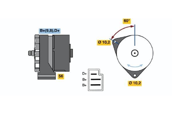 Bosch 0 120 489 328 Alternator 0120489328: Dobra cena w Polsce na 2407.PL - Kup Teraz!