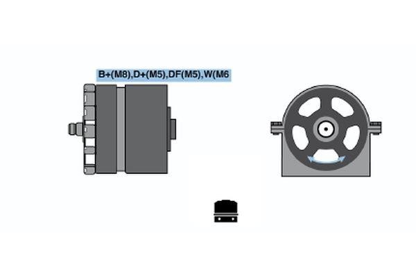 0120600582 Bosch Alternator