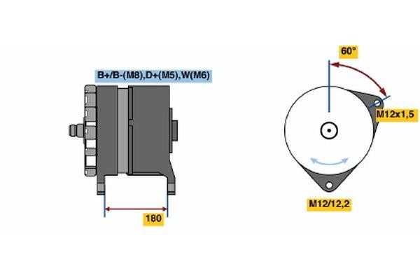 0120689506 Bosch Alternator