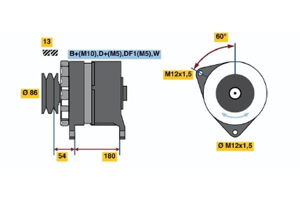 0120689556 Bosch Alternator