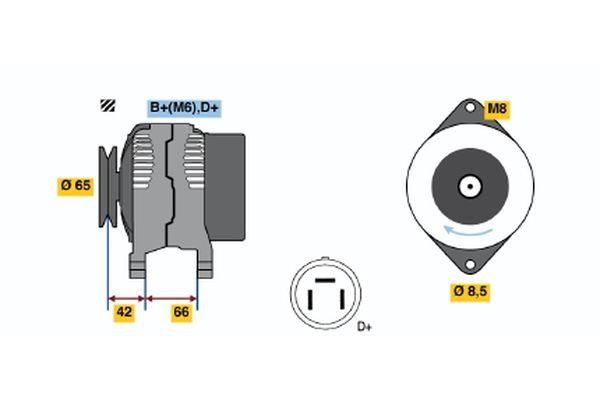 Bosch 0 123 115 012 Generator 0123115012: Bestellen Sie in Polen zu einem guten Preis bei 2407.PL!