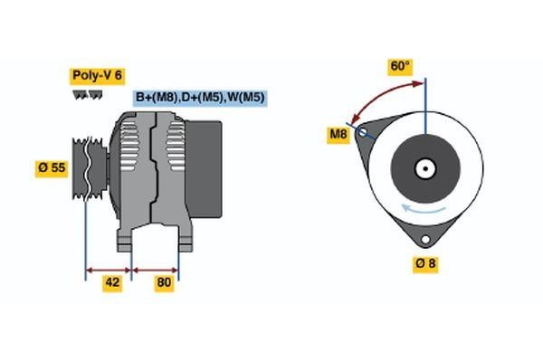 Bosch 0 123 310 015 Generator 0123310015: Bestellen Sie in Polen zu einem guten Preis bei 2407.PL!