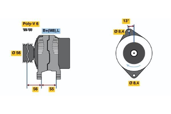 Generator Bosch 0 123 315 021