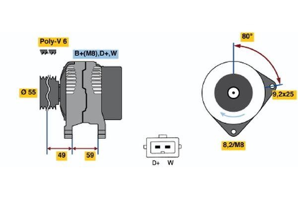 Generator Bosch 0 123 320 006
