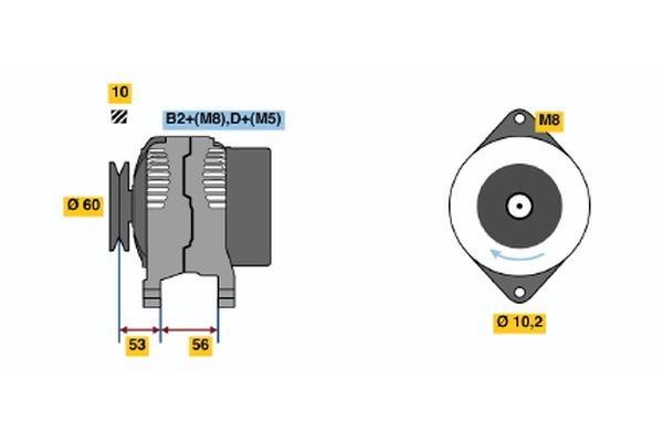 Bosch 0 124 225 009 Generator 0124225009: Kaufen Sie zu einem guten Preis in Polen bei 2407.PL! 0124225009 Bosch Generator