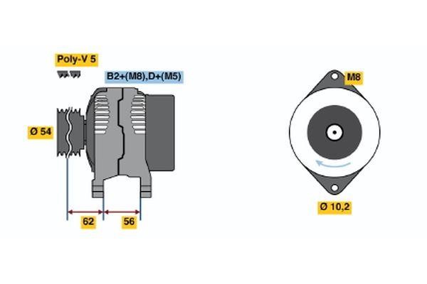 Bosch 0 124 225 046 Generator 0124225046: Kaufen Sie zu einem guten Preis in Polen bei 2407.PL!