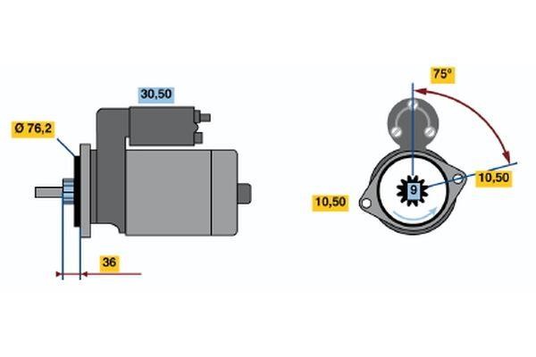 Bosch 0 986 010 810 Starter 0986010810: Buy near me in Poland at 2407.PL - Good price!