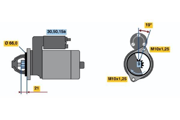 Bosch 0 986 012 221 Стартер 0986012221: Приваблива ціна - Купити у Польщі на 2407.PL!