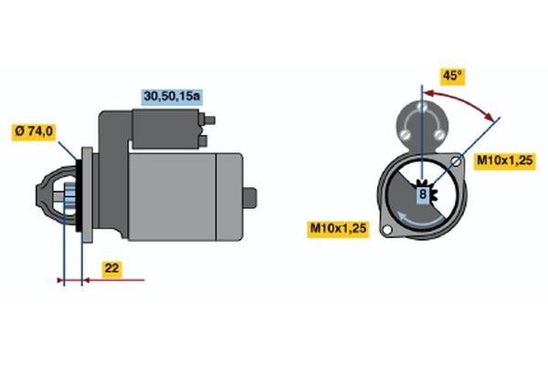 Bosch 0 986 012 281 Стартер 0986012281: Отличная цена - Купить в Польше на 2407.PL!