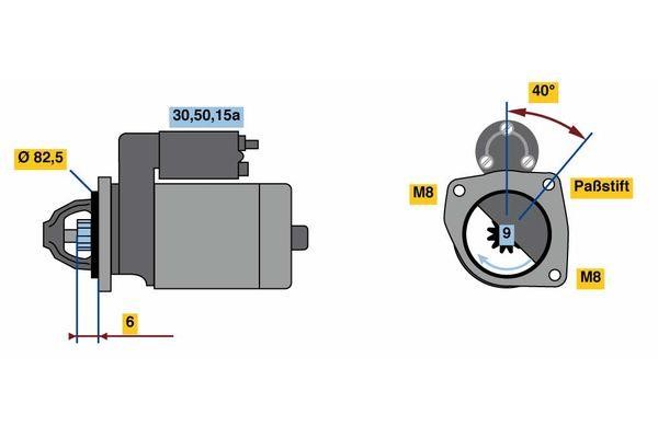 Bosch 0 986 012 570 Стартер 0986012570: Приваблива ціна - Купити у Польщі на 2407.PL!