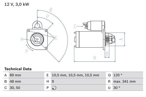 Bosch 0 986 013 480 Starter 0986013480: Buy near me at 2407.PL in Poland at an Affordable price!